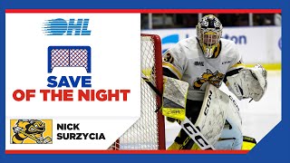 OHL Save of the Night: Surzycia's Stunning Stop!