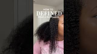 How to Define Curls | Natural Hair Wash n Go Routine using Mousse and Gel Combo #healthycurls