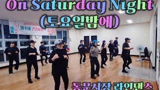 On Saturday Night(토요일밤에) Line Dance /신나는 라인댄스/Beginner/ 제주동문시장/ 우리들의 힐링타임/제주라인댄스