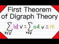 First Theorem of Directed Graphs | Digraph Theory