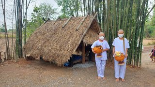 หลวงตาบุญชื่น 26/3/65 เมตตาเด็กน้อย 2 คน มอบอัฐบริขาร พาบวชสามเณร ที่วัดพระธาตุโพนสวรรค์ อ.โพนสวรรค์