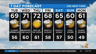 New York Weather: CBS2's 10/19 Monday Evening Update