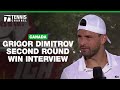 Grigor Dimitrov Reacts After Taking Shot to Lower Region | 2024 Montreal 2nd Round