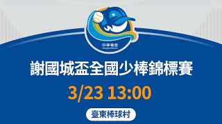 112年謝國城盃全國少棒錦標賽｜3/23 (四) 13:00｜南投縣新街國小 vs 台北市福林國小｜臺東棒球村