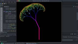 Rainbow Tree Using Python ( Turtle ) - Sumit Parihar