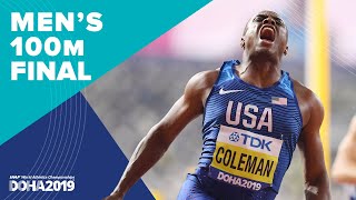Men's 100m Final | World Athletics Championships Doha 2019