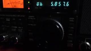 韓国気象通報（日本語部分）　5857.5KHz