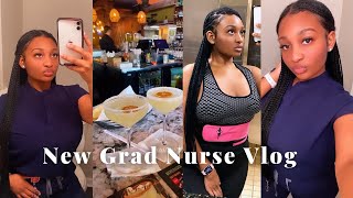 A WEEK IN THE LIFE OF A ICU NURSE~ 🩺 Update on Nurse residency program + fitness journey ❤️