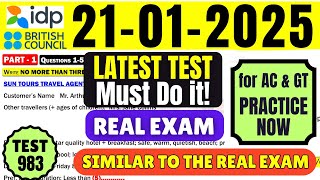 IELTS Listening Practice Test 2025 with Answers | 21.01.2025 | Test No - 983