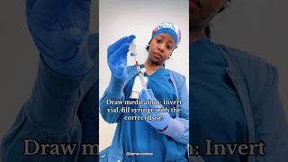 How to draw up medication from a vial #nursing #nursingstudent #registerednurse #icunurse #nurses
