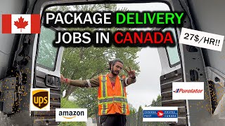 PACKAGE DELIVERY JOBS IN CANADA | EASIEST PART TIME JOB | INTERNATIONAL STUDENTS | EARNINGS REVEALED