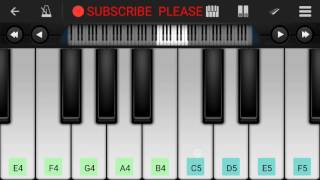 DDLJ Theme Piano tutorial || Shahrukh khan ||-Mobile Perfect piano tutorial