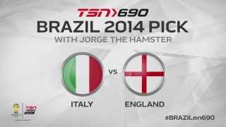 Jorge the hampster picks! Italy VS England