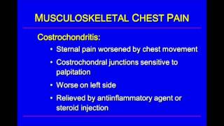 The Evaluation of Chest Pain