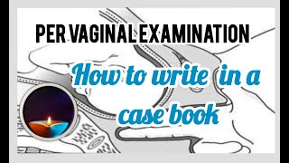 Filling the vaginal examination findings in a case book. #nursingstudent #nursing #basicnursing