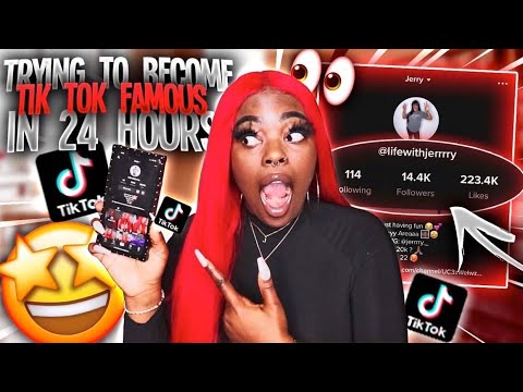 Trying To Become Tiktok Famous In 24 Hours.... - YouTube