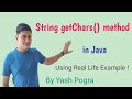 Java String getChars() method | Java String getChars() with examples