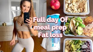 #Shorts What I eat in a day for fat loss | Full day of meal prep + Calories
