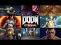 Doom Eternal All Bosses/Boss Fights - With Cutscenes and Glory Kills + Endings + All DLC