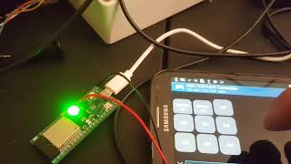 ESP32 controlled by Android TCP/IP Controller