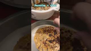 Chai paratha is a feeling #chai #paratha #indian #food #cooking #trending #shorts