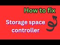 How to fix storage space controller driver | sd card not enough storage space