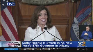 Kathy Hochul Sworn In As New York's 57th Governor