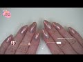 【eng sub】dreamy sunset aurora nail art with diamond glitters spring nails 夢幻晚霞色极光美甲 2023