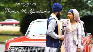 Paman \u0026 Gurvinder | Best Gursikh Wedding Highlights | Lion Frame Films