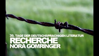 Recherche - Lesung von Nora Gomringer