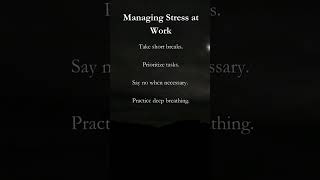 7 Tips On How To Managing Stress at Work