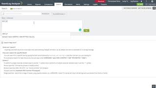Conducting a wildcard search - EventLog Analyzer