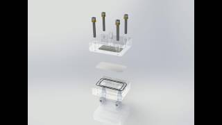 CF042 CROSSFLOW ASSEMBLY, CLEAR CAST ACRYLIC