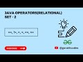 Java Operators(Relational) || @GeeksforGeeks  || Problem Solving || Solution || Gorakh Codes
