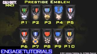 Modern Warfare 3 - Confirmed Prestige Emblems (1-10)