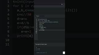 Endless Appetizers Codechef Solution || Starters 99 Solution #codechefsolution #pythonprogramming