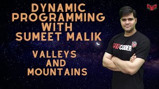 Counting Valleys And Mountains Dynamic Programming | Hackerrank Problem Explained with Code