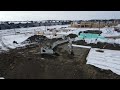 winter basement excavation