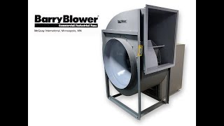 Unused 7.5HP Barry Blower VCR Centrifugal BI Fan Size 330 - 11,000CFM @1.25\