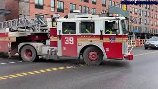 FDNY RESPONDING COMPILATION 124 FULL OF BLAZING SIRENS \u0026 LOUD AIR HORNS THROUGHOUT NEW YORK CITY.