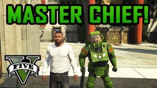 GTA V - Master Chief Easter Egg! (Republican Space Rangers)