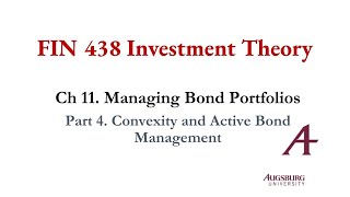 Part 4.  Convexity and Active Bond Management