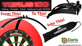 Mission Torus 100 Folding Portable Travel Dartboard Light Review