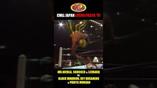 リスマルク、ショッケル、ミステル・ニエブラ vs ピラタ・モルガン、ブラック・ウォリアー、レイ・ブカネロ - CMLL・JAPAN LUCHA FIESTA ’97