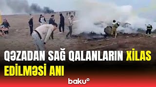 AZAL-ın qəzaya düşən təyyarəsində sağ qalanların xilası üçün təcili işlər görülür