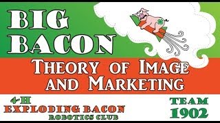 Exploding Bacon Big Bacon Theory of Image and Marketing Powerpoint