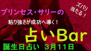 占いバー 誕生日占い３月１１日この日生まれのあなたはどんな人？恋愛運は？適職は？ソウルメイトは？ライバルは？ズバリ！よく当たる。