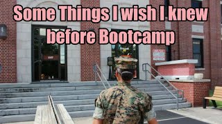 Things I WISH I knew before BOOTCAMP| Female Marine