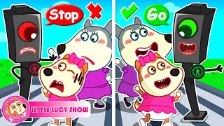 Little Lucy Show 🎀 Red Light Or Green Light - Lucy Learns Traffic Rules and Road Safety
