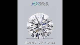 IM10017 Round F VS1 1.51 carat IGI CVD HPHT Lab Grown Created Diamonds -- Angular Diamonds